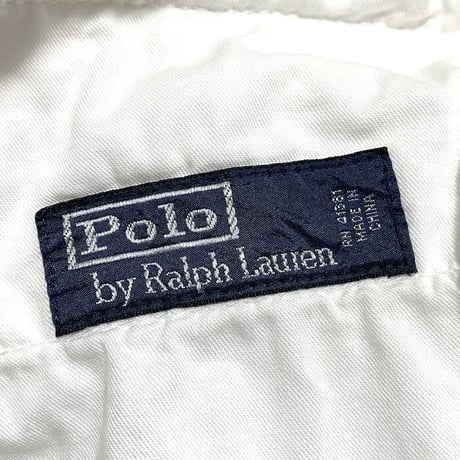 【USED】90'S-00'S POLO BY RALPH LAUREN CARGO PANTS WHITE 33/30