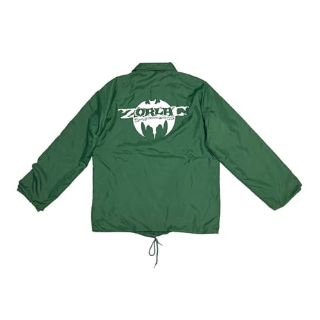 【USED】80's-90's ZORLAC SKATEBOARDS Coach Jacket Green Made in USA