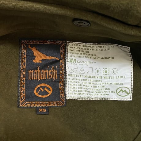 【DEAD STOCK】90'S MAHARISHI 3-WAY FISH TAIL HOODED COAT KHAKI