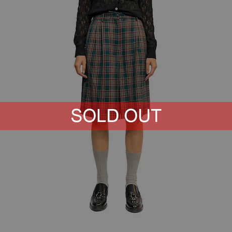 【USED】80'S CHARTER CLUB CLASSIC PLAID WOOL SHORTS