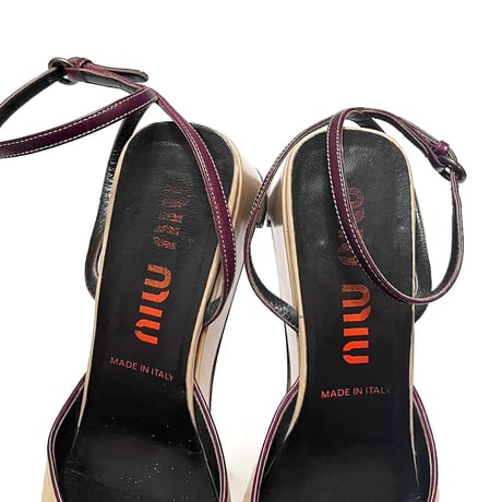 【USED】00's miu miu BALLET MULE SHOES