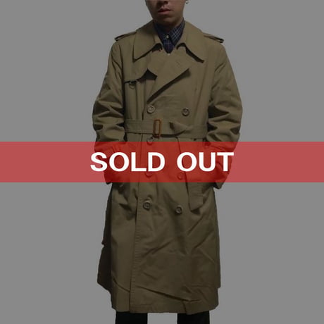 【USED】80'S OLD TRENCH COAT MADE IN POLAND