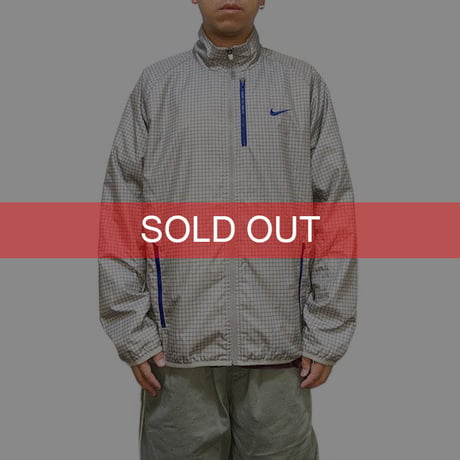 【USED】00'S NIKE LATTICE CHECK SPORTS JACKET