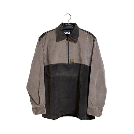 【USED】90'S ANARCHIC ADJUSTMENT PULLOVER VELOUR SHIRT "Huxley"