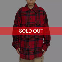 【USED】70's PENDLETON Red Tartan Wool CPO Shirt