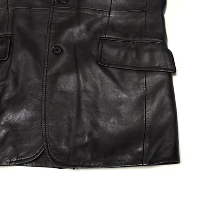 【USED】90's DOLCE & GABBANA VERA PELLE REAL LEATHER 2B JACKET