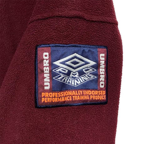 【USED】90'S UMBRO ZIP FLEECE TOP