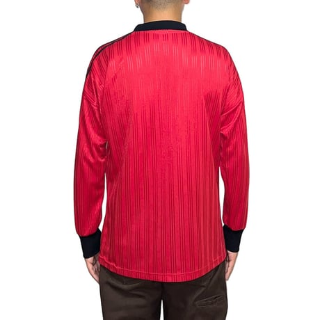 【USED】80's-90's adidas L/S SOCCER JERSEY RED