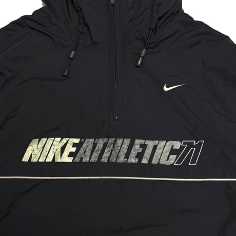 【USED】00's EURO NIKE ATHLETIC 71 Half-Zip Nylon Anorak Jacket