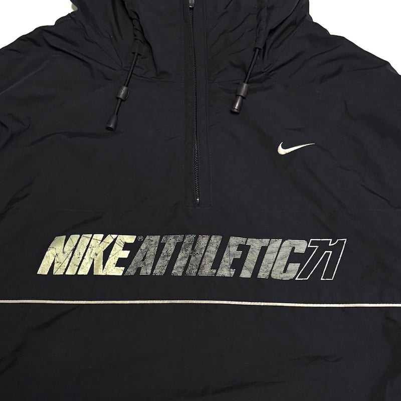 USED】00's EURO NIKE ATHLETIC 71 Half-Zip Nylon