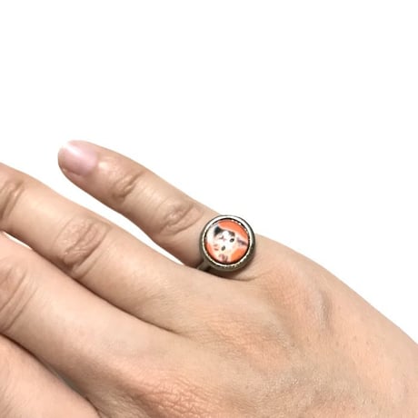 【USED】CAT CABOCHON RING