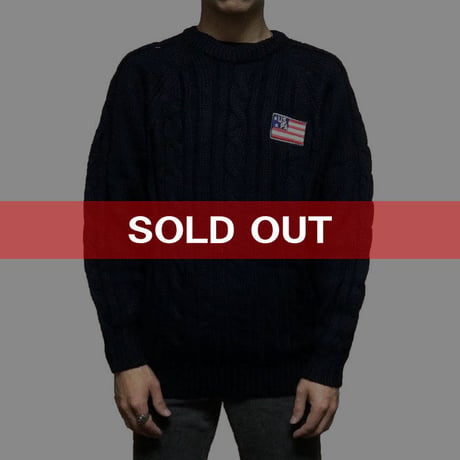 【DEAD STOCK】90'S U.S.POLO KNIT SWEATER
