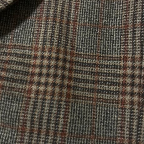 【USED】70'S WOOL CHECK TAILORED JACKET