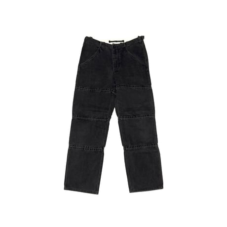 【USED】90's HELMUT LANG VINTAGE COTTON 4-PARTS PANTS BLACK