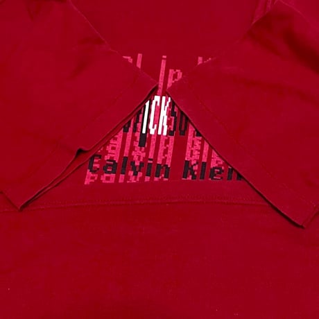 【USED】90's Calvin Klein 8bit FONT T-SHIRT