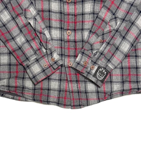 【USED】00's SPITFIRE Plaid Flannel Shirt with Thermal Lining