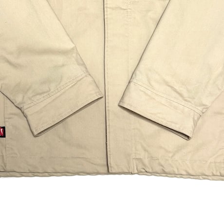 【USED】00's EURO NIKE Minimal Stand Collar Jacket Ivory