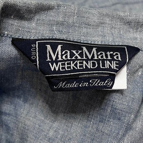 【USED】00s Max Mara WEEKEND LINE LINEN N/S SHIRT VEST