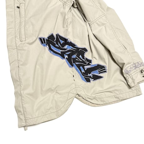 【USED】Early 00's Maharishi × STASH Graffiti Embroidered Technical Shirt Jacket