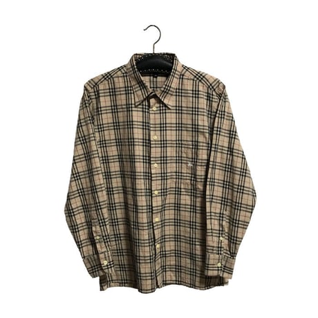 【USED】00'S BURBERRY LONDON NOVA CHECK SHIRT