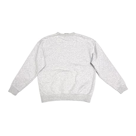 【USED】00's NIKE Hand-Spinner Flocked Logo Crewneck Sweatshirt Gray