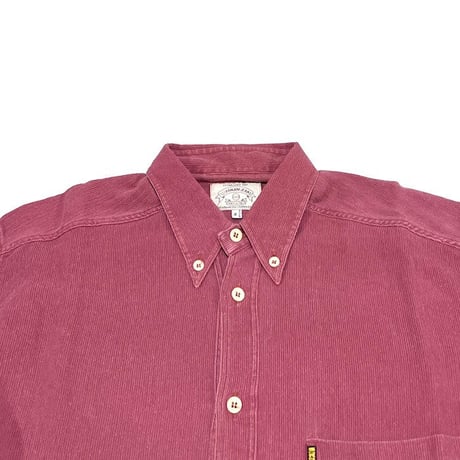 【USED】90'S ARMANI JEANS RAYON CORDUROY B.D.SHIRT