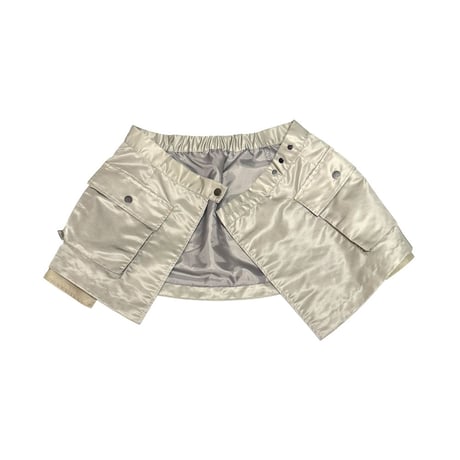 【USED】2010's SATIN WRAPPED MINI SKIRT