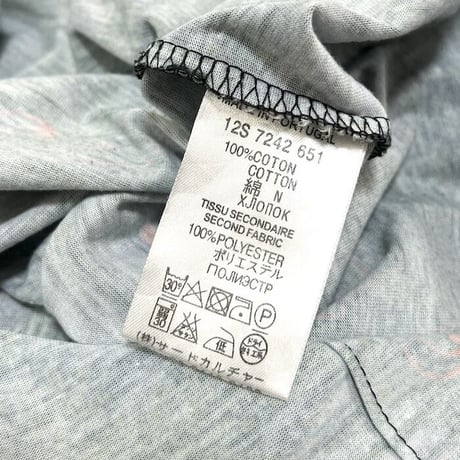 【USED】GIVENCHY 2012 SS PRE PAISLEY × MILITARY AIRCRAFT T-SHIRT