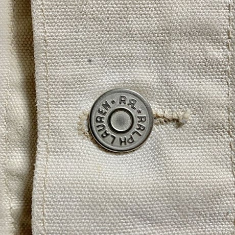 【USED】90'S RRL RALPH LAUREN WHITE DENIM JACKET TYPE "WESTERNER"