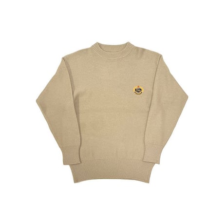 【USED】90'S BURBERRYS MERINO WOOL KNIT SWEATER BEIGE