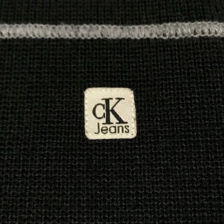 【USED】90'S CALVIN KLEIN JEANS KNIT TRACK JACKET