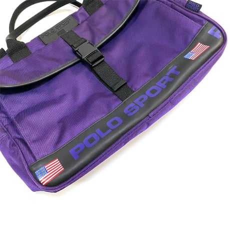 【USED】90'S POLO SPORT 2-WAY BAG PURPLE