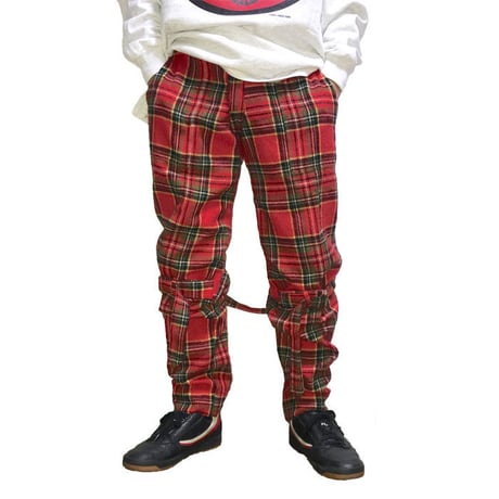 【USED】90'S VIVIENNE WESTWOOD MAN TARTAN CHECK BONDAGE TROUSERS