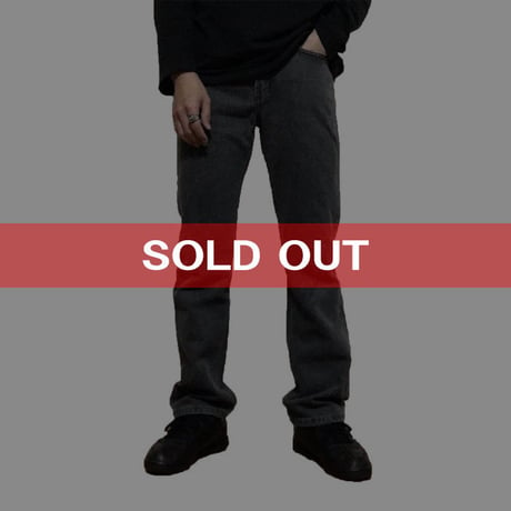 【USED】90'S POLO JEANS BLACK DENIM PANTS