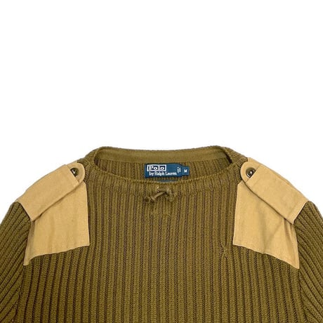 【USED】90'S-00'S POLO BY RALPH LAUREN COMMANDER KNIT SWEATER