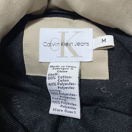 【USED】90'S-00'S CK CALVIN KLEIN JEANS PULLOVER PADDED JACKET