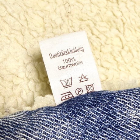 【USED】80's German Logger Sherpa-Lined Denim Vest