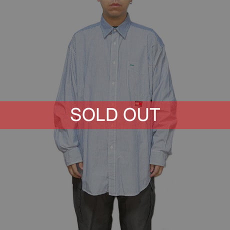 【USED】90'S-00'S TOMMY JEANS CHECK & STRIPE SWITCHING SHIRT
