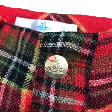 【USED】90'S VIVIENNE WESTWOOD MAN TARTAN CHECK BONDAGE TROUSERS