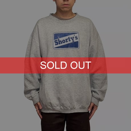 【USED】90's Shorty’s Box Logo Crewneck Sweatshirt