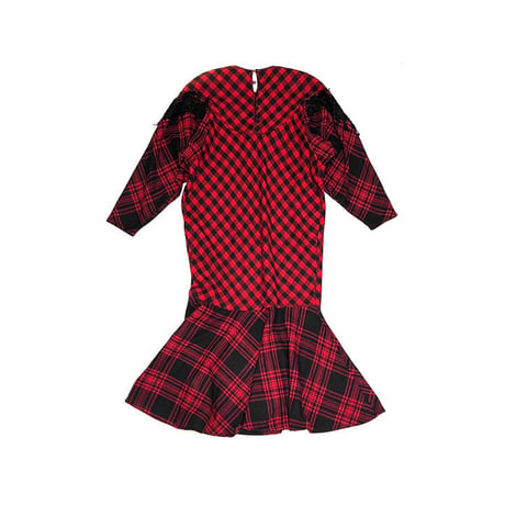 【USED】80'S JESSICA McCLINTOCK CHECK DRESS