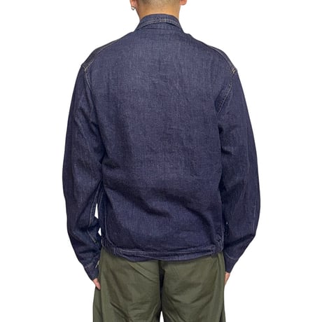 【USED】80's Euro Denim Work Jacket Classic Collar Indigo