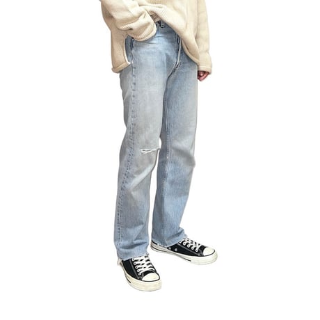 【USED】90's Levi's 501 DAMAGE JEANS MADE IN U.S.A.