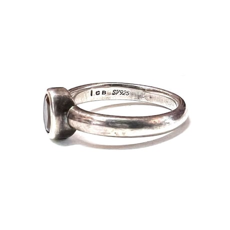 【USED】Vintage SILVER RING with CITRINE