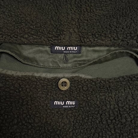 【USED】00's miu miu Dutch Army M-65 Field Jacket with Detachable Liner