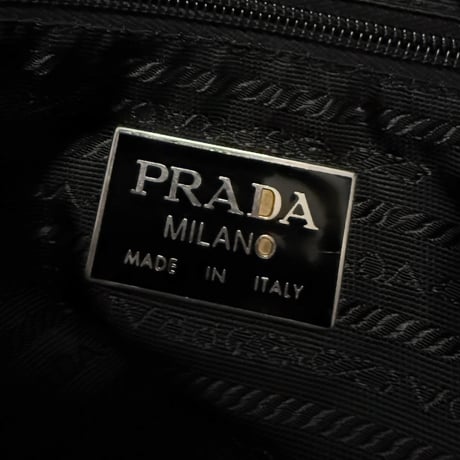 【USED】PRADA V49 Nylon Boston Bag