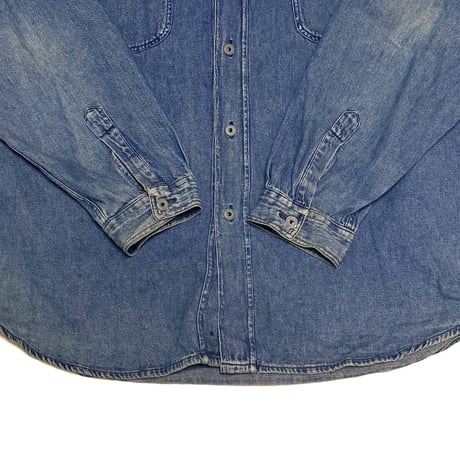 【USED】90's ARAMNI JEANS Dungaree Shirt