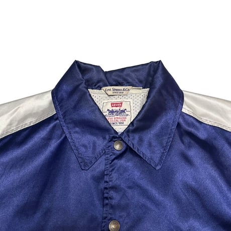 【USED】90's EURO Levi’s Satin Varsity Jacket Made in Italy