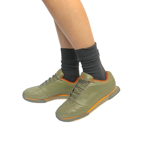 【USED】00'S ADIDAS SNEAKERS KHAKI/ORANGE