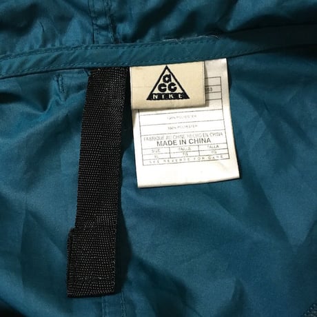 【USED】90'S NIKE ACG NYLON ANOLAK GREEN